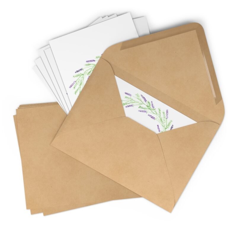 Lavender Blank Greeting Cards (7 pcs) - Image 7