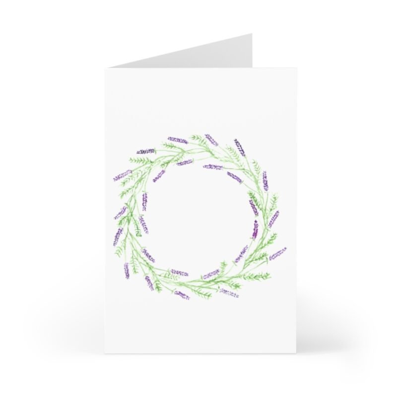 Lavender Blank Greeting Cards (7 pcs)