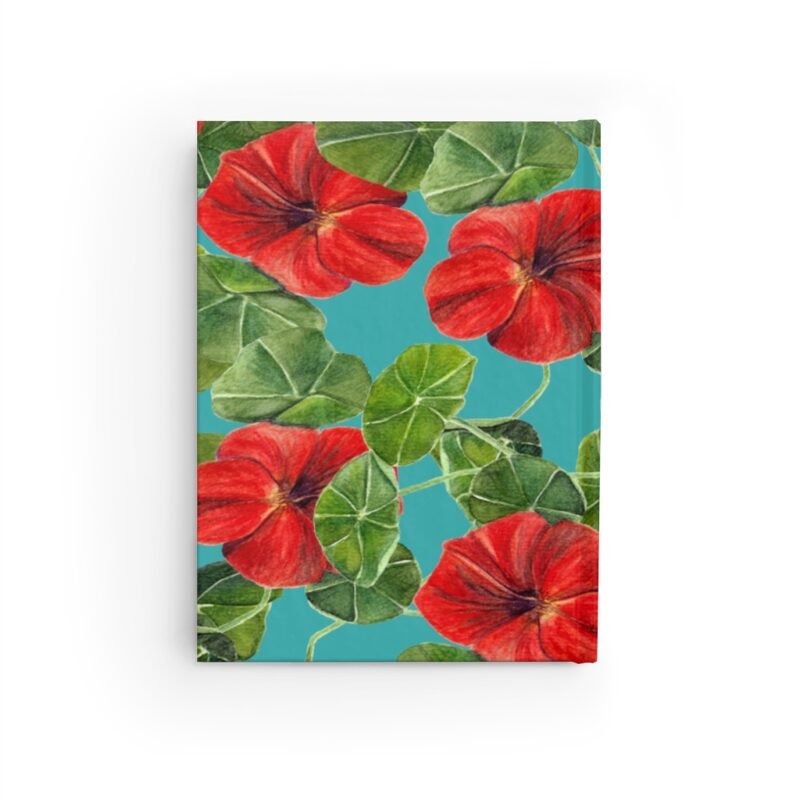 Red Floral Journal - Ruled Line - Image 2