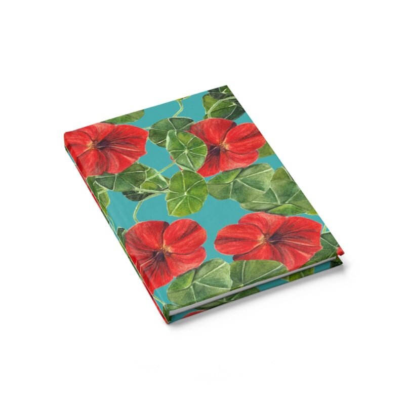 Red Floral Journal - Ruled Line - Image 3