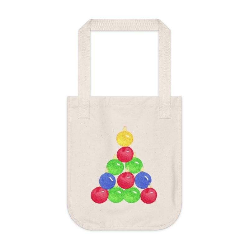 Organic Christmas Canvas Tote Bag - Image 3