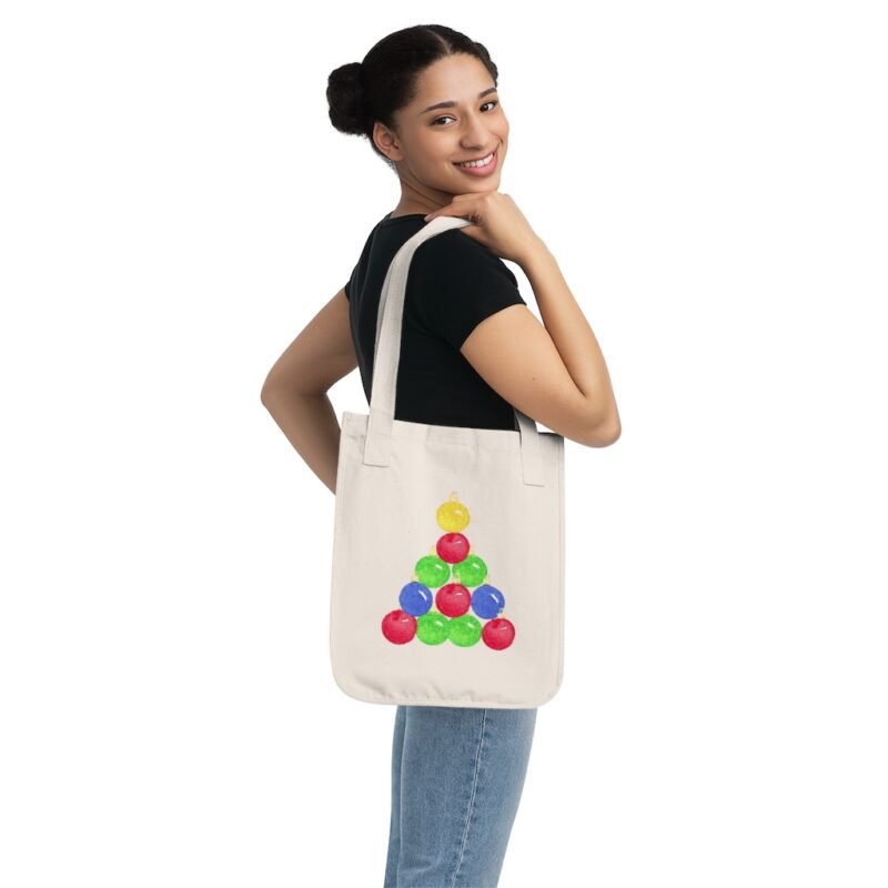 Organic Christmas Canvas Tote Bag - Image 4