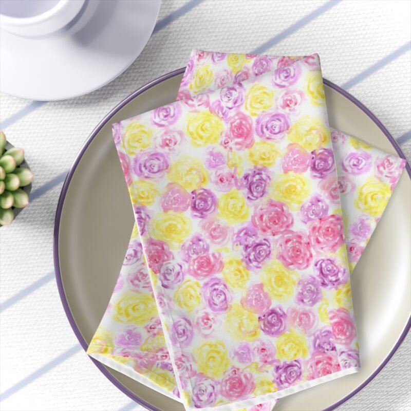 Napkins In Floral Country Design, Gioia