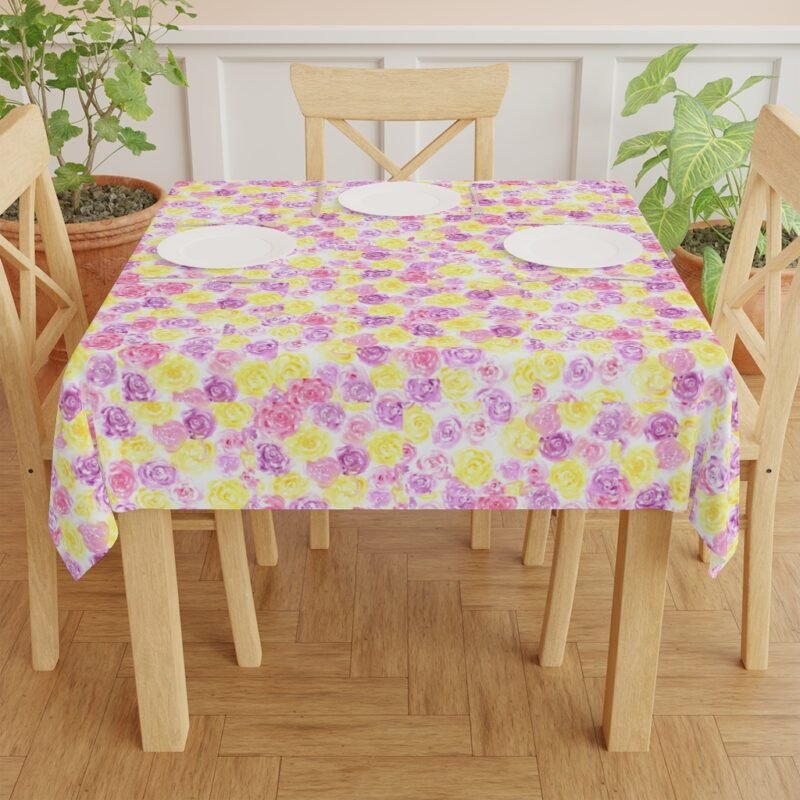 Floral Tablecloth In Gioia Design - Image 4