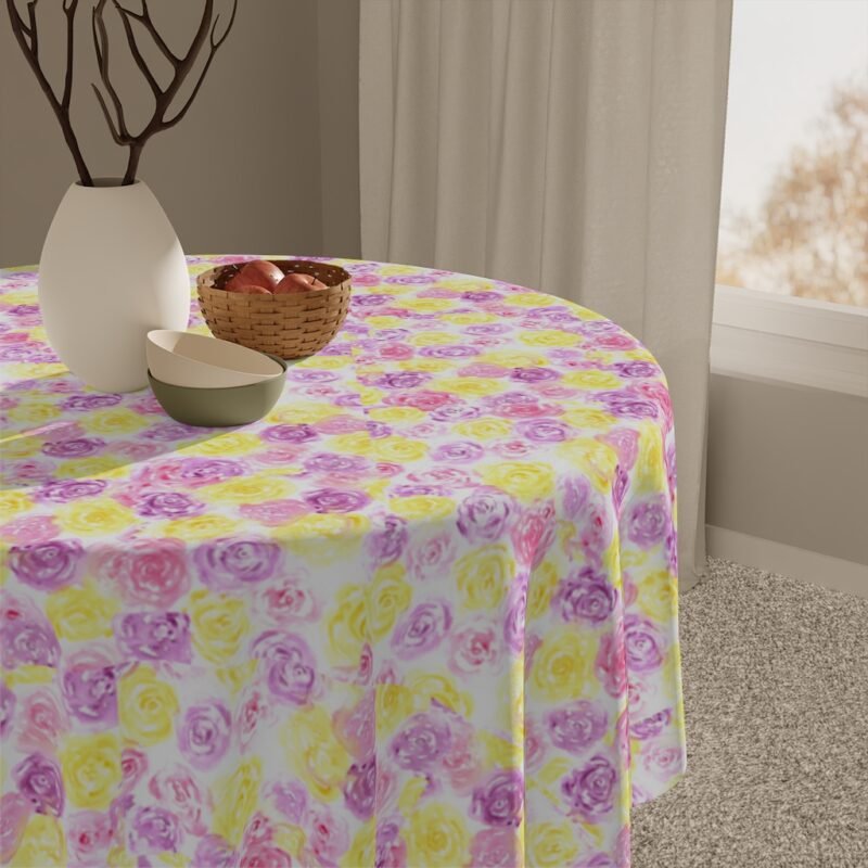 Floral Tablecloth In Gioia Design - Image 5