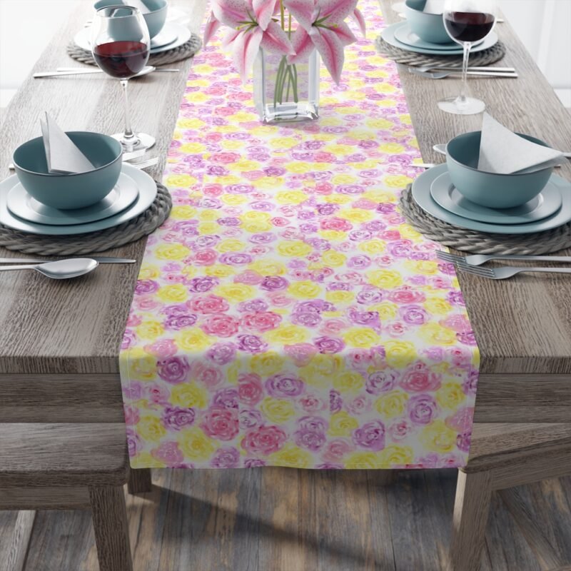 Romantic Floral Table Runner - Image 5