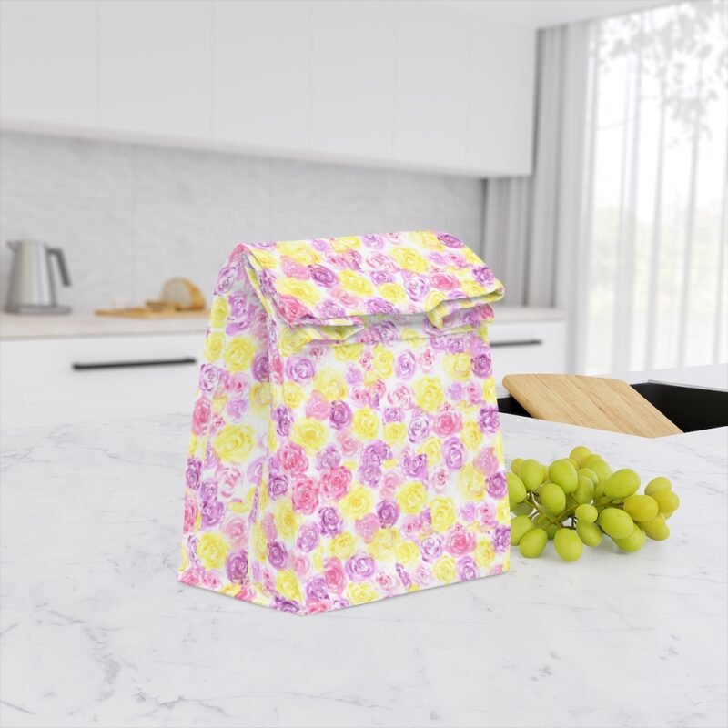 Pretty Country Style Floral Lunch Bag