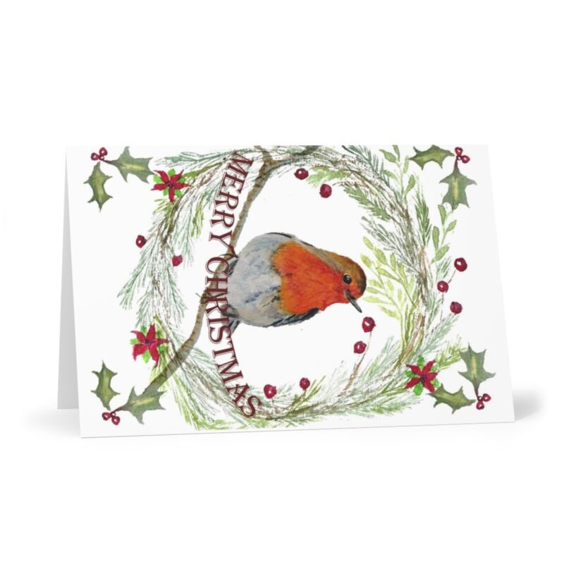 Traditional Christmas Card, Robin Design - Image 4